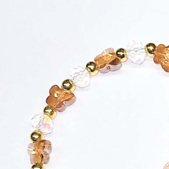 NEW STRETCH CRYSTAL Glass Bead Bracelet - Picture 2 of 8